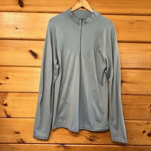 Vtg Patagonia Capilene Midweight Variable Knit Zip-T Baselayer Men XXL 44760